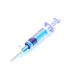syringe isolated on white background