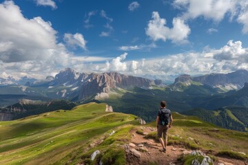 Seiser Alm in Südtirol - Italien. Beautiful simple AI generated image in 4K, unique.