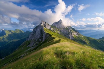 Unterwegs in den Dolomiten-Gr&ouml;dnertal. Beautiful simple AI generated image in 4K, unique.
