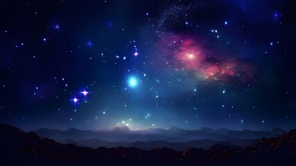 Fototapeta premium Cosmo filled with countless stars