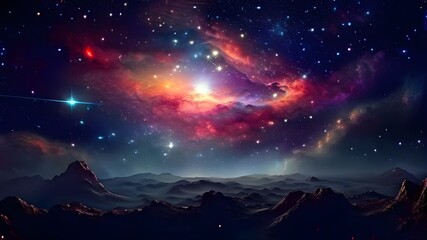 Fototapeta premium Cosmo filled with countless stars