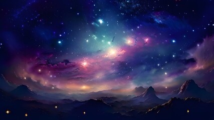 Obraz premium Cosmo filled with countless stars