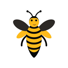 A colorful cute bee vector illustration
