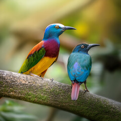 oiseau, colorés, imaginaire, joli, décoratif, animal, bec, nature, coloré, rouge, vert, oie, tropical, empennage, faune, animal de compagnie, jaune, ar, loriinae, couleur, sauvage, beau, branchages, i