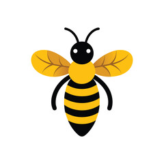 A colorful cute bee vector illustration