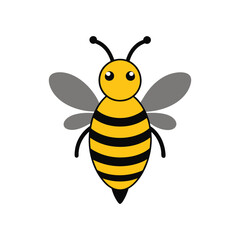 A colorful cute bee vector illustration