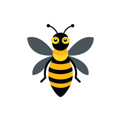 A colorful cute bee vector illustration
