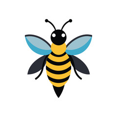 A colorful cute bee vector illustration