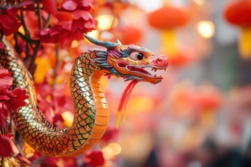 Obraz premium Celebration of the Chinese New Year, 2025 year of the Snake