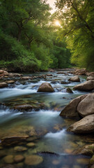 stream in the forest