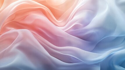 Obraz premium Soft Pastel Fabric Texture in Gentle Waves