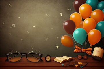 Fathers Day concept. Happy Fathers Day design, Fathers Day party background. Fathers Day Theme Background.