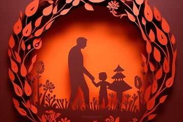 Fathers Day concept. Happy Fathers Day design, Fathers Day party background. Fathers Day Theme Background.