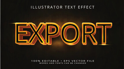 Export typography premium editable text effect