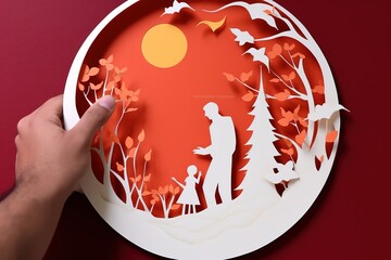 Fathers Day concept. Happy Fathers Day design, Fathers Day party background. Fathers Day Theme Background.