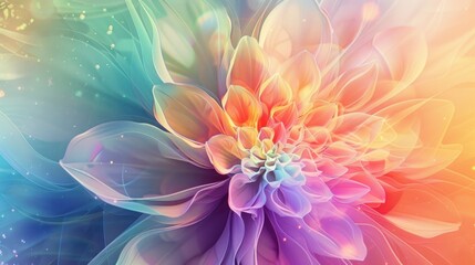 Dreamy Floral Abstract with Pastel Hues