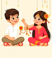 Happy Raksha Bandhan nice creative wallpaper background