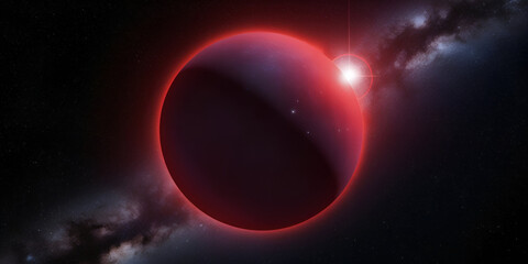 Fototapeta premium Betelgeuse Red Supergiant Star Dominating Orion Constellation