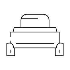 push button switch line icon vector. push button switch sign. isolated contour symbol black illustration