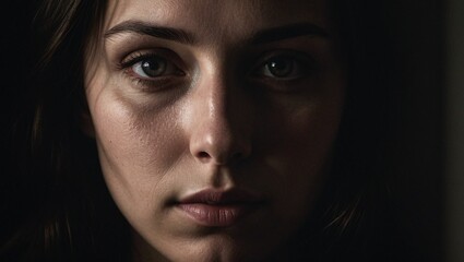 Mourning Shadows Portrait of Inner Turmoil