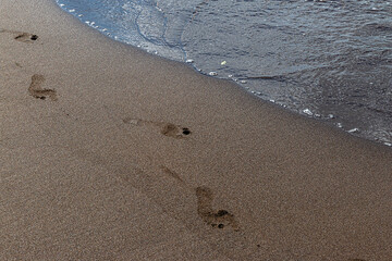 footprints in the sand