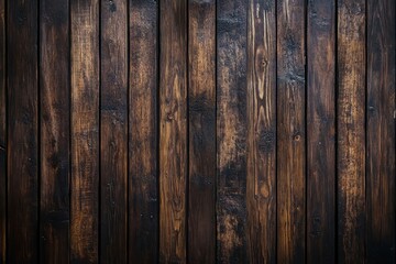 Naklejka premium Dark Brown Wooden Plank Background