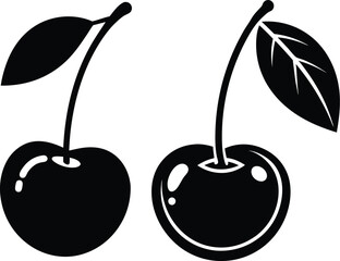 Apple silhouette vector illustration
