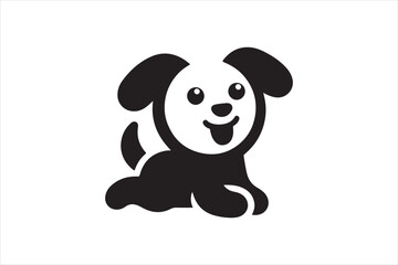 Dog silhouette vector art design