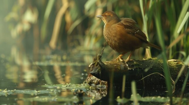 Little crake bird ( Porzana parva ) - male
