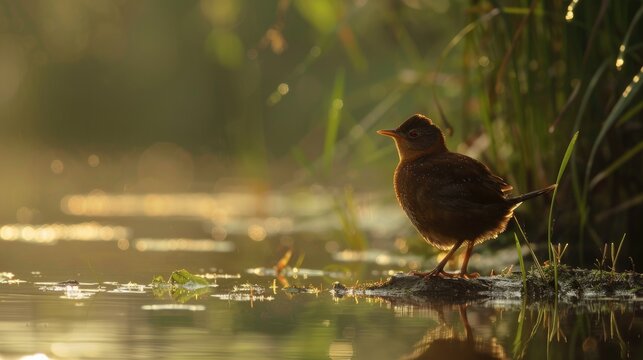 Little crake bird ( Porzana parva ) - male