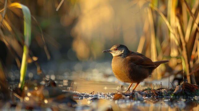 Little crake bird ( Porzana parva ) - male