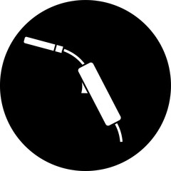 Welding torch icon block vector illustration