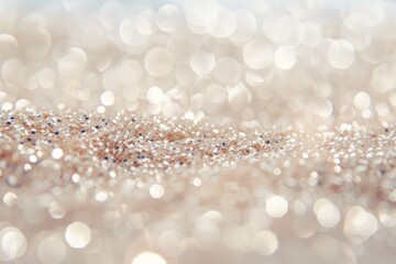 Sparkling Champagne Bokeh Background with Elegant Glitter