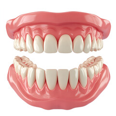 Obraz premium teeth isolated on white background