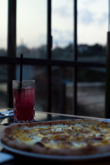 Refreshing Lemonade in Restaurant - Delicious Citrus Drink