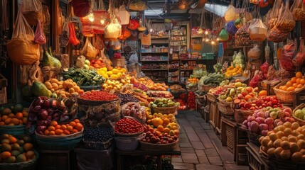 Vibrant Fruit Market