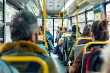 Red truck in the countryside passing through green-blue nature on the highway.. Beautiful simple AI generated image in 4K, unique.