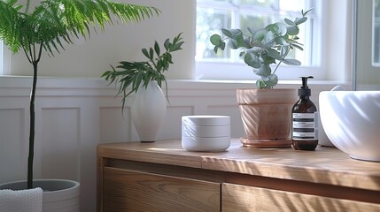 Minimalist dispenser showcased against a white surface accentuating practical and contemporary design. Modern product concept