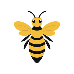 A colorful cute bee vector illustration