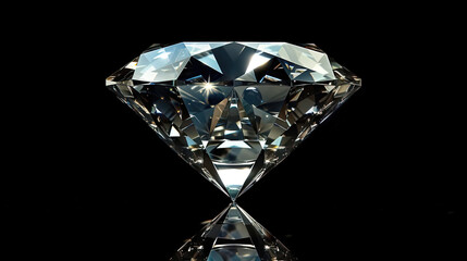 Diamond isolated on dark background