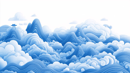 Dynamic fluid color gradient background, abstract KV main visual business PPT background