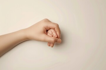 Close-up of hands cradling a small amount of foam with water drops and bubbles against a blue background. Beautiful simple AI generated image in 4K, unique.