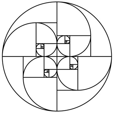 recommend clip art: Golden Ratio, Phi, Fibonacci Sequence Illustration, Mathematical, Architectural Pattern, Sacred Geometry Clipart