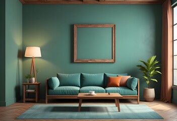 Photo modern style interior room 3d illustration