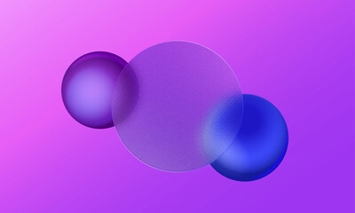 Website page template in glassmorphism style.	