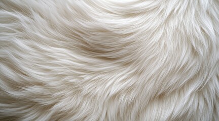 Soft white fur texture creating a warm cozy feeling 