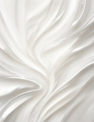 Fototapeta premium white satin background - abstract light gray waves background - Generative AI