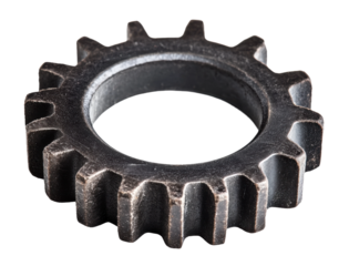 Metal gear, cut out - stock png.