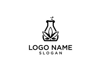 Cannabis Lab Logo Vector Design