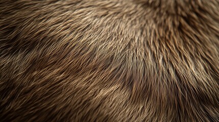 Fototapeta premium Brown Animal Fur Close-Up Texture with Natural Light